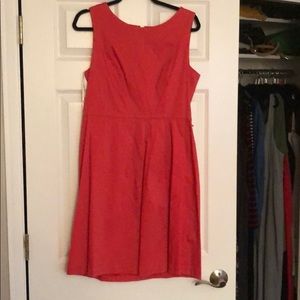 Coral cotton Ellen Tracy dress.